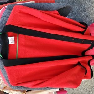 Vintage Graff Button Up Sweater Red L/XL